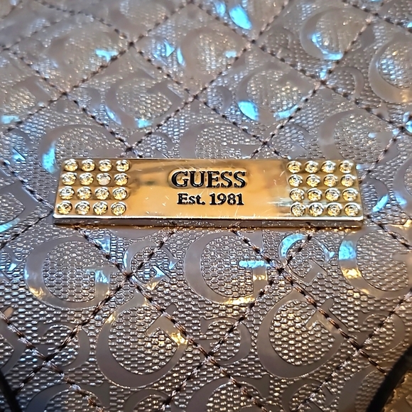 Guess Large Grey Tote Purse - Picture 2 of 10